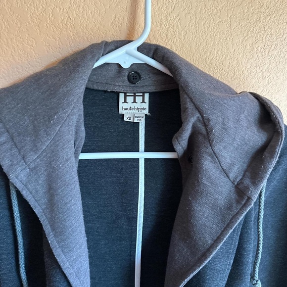 Haute Hippie Removable Hooded Jacket Blazer - Picture 8 of 8